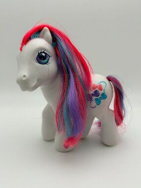 My Little Pony (MLP) Bowtie Earth Pony Pink Purple Blue G3 2002 (MLP: LOT1-19)